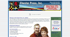 Desktop Screenshot of chesterpressinc.com