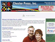 Tablet Screenshot of chesterpressinc.com